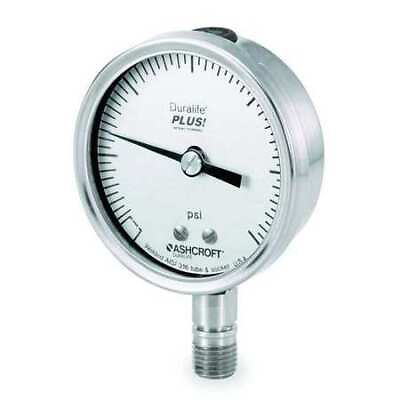 #ad Ashcroft 351009Sw02lxll100 Pressure Gauge 0 To 100 Psi 1 4 In Mnpt Stainless $117.99