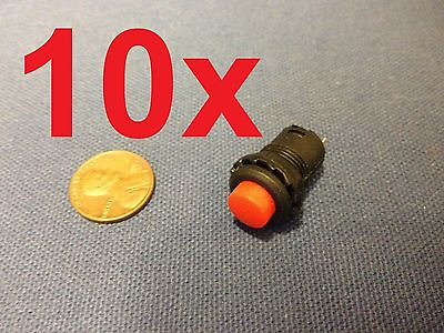 10 Pieces Momentary 12mm red pushbutton Switch round push button 12v on off b14 #ad $14.55