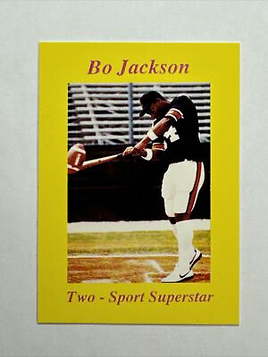 #ad Bo Jackson Two Sport Superstar 1990 Promo Oddball 🎖️Quantity🎖️ $3.99