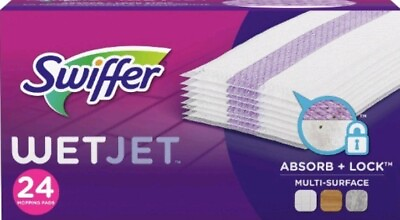 #ad Swiffer Wet Jet Mopping Pad Refills Multi Surface Wood Floor Safe 24 Pads $22.50
