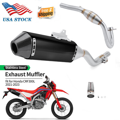 #ad Full System Exhaust Stainless Steel For Honda CRF 300L CRF 300 Rally 2021 2023 $145.25