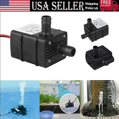 #ad Mini Water Pump Quiet 240L H USB Brushless Motor Submersible Pool Water Pump New $8.99
