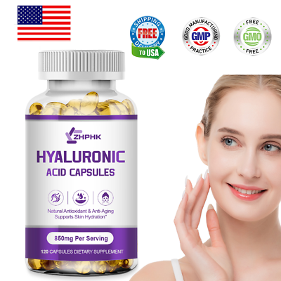 #ad Hyaluronic Acid Capsules 850MG Support Healthy Joints Help Reduce Wrinkles $13.99