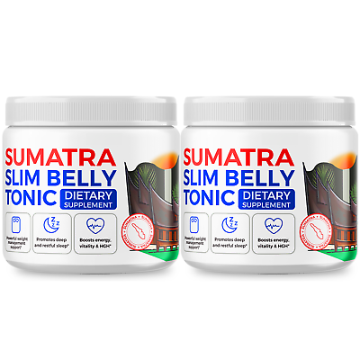 #ad Sumatra Slim Belly Tonic Powder Official Formula 2 Pack $59.95