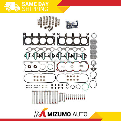 #ad Head Gasket Set Bolts Lifters Fit 02 04 GMC Buick Cadillac Chevrolet OHV Non AFM $189.95