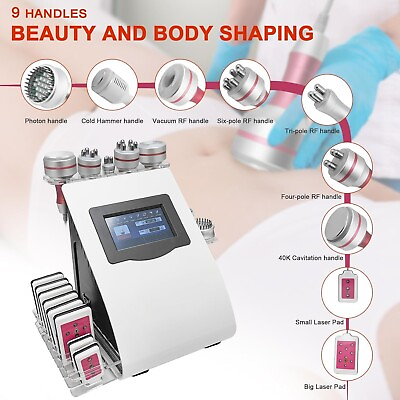 #ad 9 In 1 Cavitation Machine 40K Massager Skin Care Body Slim Body Beauty Machine $259.00