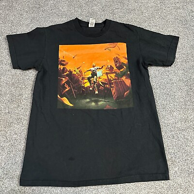 #ad Logic T shirt M Black No Pressure 100% Cotton Double Sided $15.92