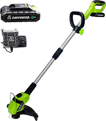 #ad Earthwise LST02010 20 Volt 10 Inch Cordless String Trimmer 2.0Ah Battery $55.99