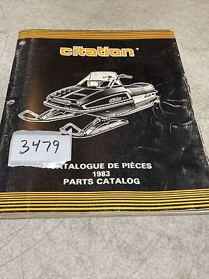 #ad #ad 1983 Ski Doo Citation Parts Catalog Manual $27.65