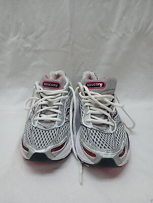 #ad Saucony Ladies 10040 3 Pink Gray White Running Shoes Sneakers Women#x27;s 7.5 $25.00