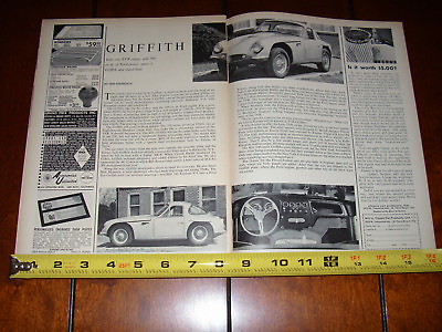 #ad 1964 GRIFFITH 289 FORD POWERED ORIGINAL ARTICLE $11.95