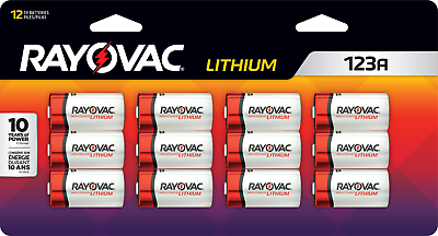 #ad #ad Rayovac RL123A 3 Volt Lithium Batteries 12 Pack $14.98