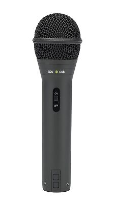 #ad Samson Q2U Handheld Dynamic USB Microphone Recording and Podcasting Pack Black $69.99