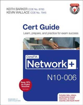 #ad CompTIA Network N10 006 Cert Guide Hardcover By Barker Keith GOOD $4.31
