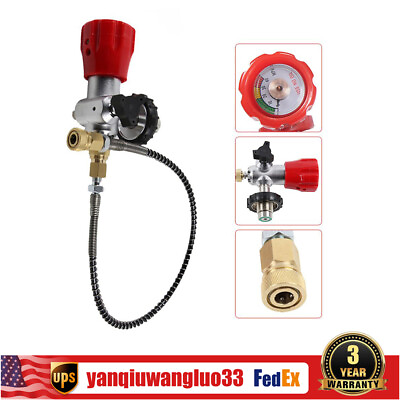 #ad #ad SCBA Fill Station Charging Adapter Regulator Valve For PCP Air Tank S 4500Psi $67.45