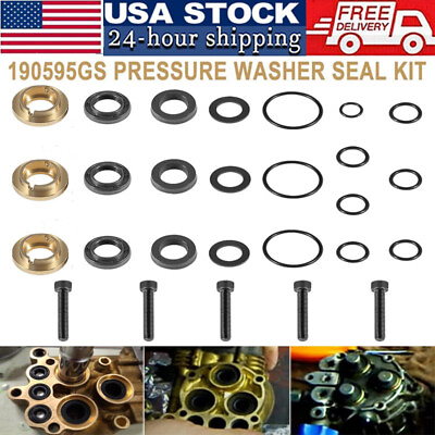 #ad 190595GS Pressure Washer Seal Kit For Briggs amp; Stratton Pumps 580752550 $25.10