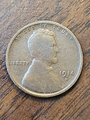 #ad #ad 1914 D Lincoln Wheat Cent Old Cleaning On Reverse $299.99