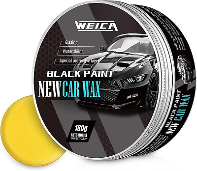 #ad Car Wax Black Solid for Black Cars Carnauba Car Wax Kit Cleaner Car Waxing Scra $37.99
