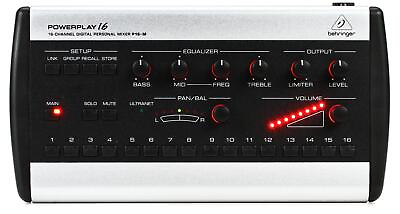 #ad Behringer Powerplay P16 M 16 channel Digital Personal Mixer $269.10