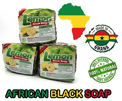 #ad #ad Pure Raw AFRICAN BLACK SOAP Organic GHANA Handmade Premium Quality CHOOSE SIZE $5.60