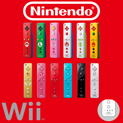 #ad Official Wii Remote Nintendo Wiimote Motion Plus Inside 👾 Wii U OEM Controller $69.99