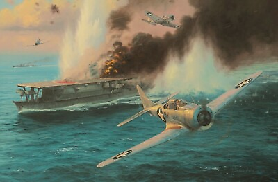 #ad #ad Midway the Attack on the Soryu by Anthony Saunders signed by Pacific veterans $180.00