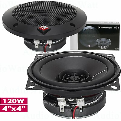 #ad Rockford Fosgate R14X2 120 Watts 4quot;x4quot; 2 Way Coaxial Car Audio Speakers $59.99