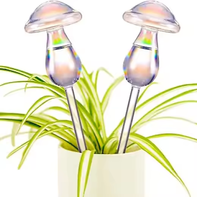 #ad 4Pcs Plant Self Watering Clear Water Globes Feeder Indoor Garden Automatic Tool $14.99