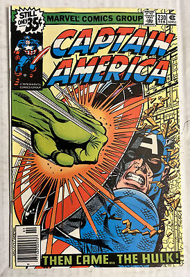 Captain America #230 VF NM Classic Hulk Cover. 1978 NEWSSTAND we combine ship $45.00
