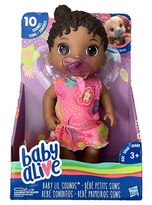 #ad Hasbro Baby Alive Girls Doll Baby Lil Sounds 11 Inch NIB $29.95