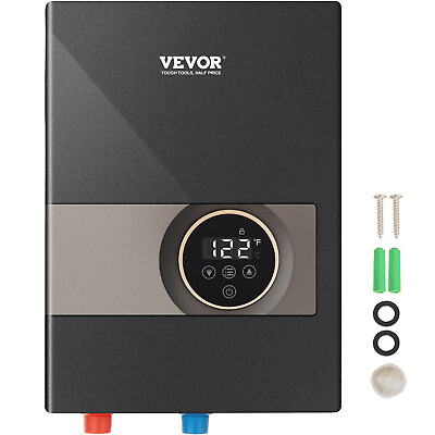 #ad VEVOR 13.8KW Instant Hot Tankless Water Heater Electric Boiler Shower Bathroom $162.99