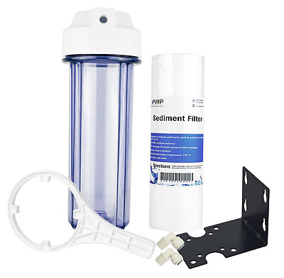 #ad #ad Whole House Sediment Water Filtration System With 1 4quot; Clear Housing Filter $40.00