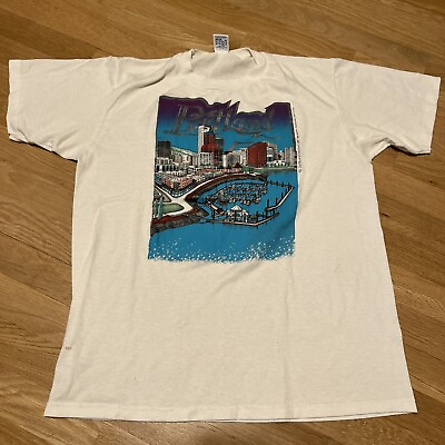 #ad Vintage 80s Portland Oregon City Graphic Tee T shirt Single Stitch XL Medium USA $19.99