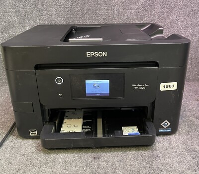 #ad Epson Workforce Pro WF 3820 Wireless Inkjet Color Printer Scan Fax Adf Error $50.99