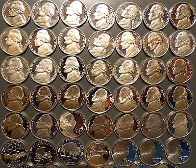 #ad 1968 S thru 2023 S Jefferson Nickel Gem Proof 59 Coin Complete Date Set Run $99.99