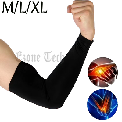 #ad Elbow Support Arm Brace Compression Sleeve Joint Pain Relief For Sport Menamp;Women $8.91