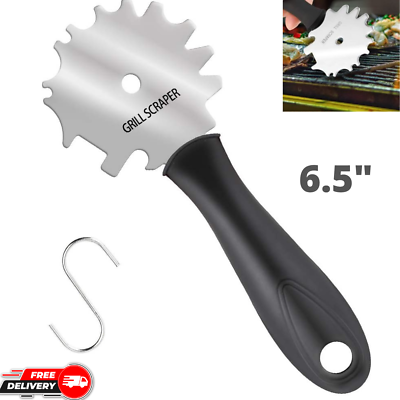 #ad Grill Grates Scraper BBQ Cleaner Stainless Steel Brush Non bristles For Weber $13.99