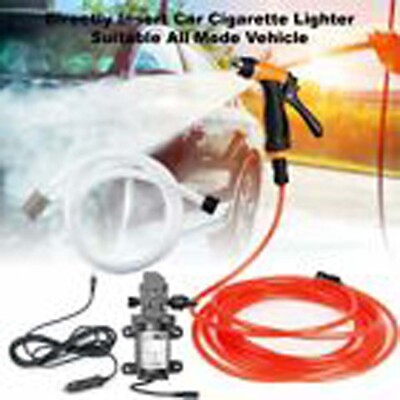 #ad Portable 12V Jet Spray Car Wash Washer Gun High Pressure Electric Water Pump Kit $37.99