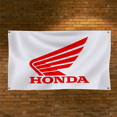 #ad Honda 3x5ft Banner Car RacingF lag Show Garage Workshop Man Cave Wall Decor Sign $14.95