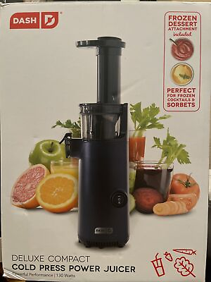 DASH Deluxe Compact Masticating Slow Juicer Easy to Clean Cold Press Juicer New #ad #ad $58.98