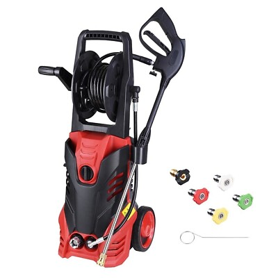 #ad Electric Powerful Pressure Washer 3000 PSI Max 1.9 GPM Power Cleaner w 5 Nozzles $171.99