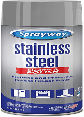 #ad Sprayway 15oz Stainless Steel Metal Pro Cleaner amp; Polish BBQ Aerosol New #SW148R $8.27