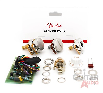 #ad #ad Genuine Fender Stratocaster Active Pre Amp 25DB Mid Boost Upgrade Wiring Kit $49.34