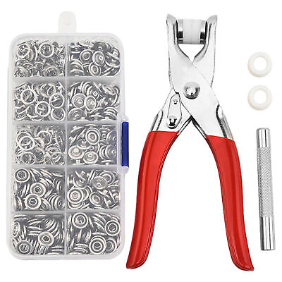 #ad Snap Fasteners Metal Five Claw Buckle Set Hand Pressure Pliers Buttons Set $17.54