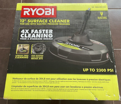 #ad BRAND NEW Ryobi Electric Pressure Surface Cleaner 12quot; OPEN BOX NEVER USED $34.99