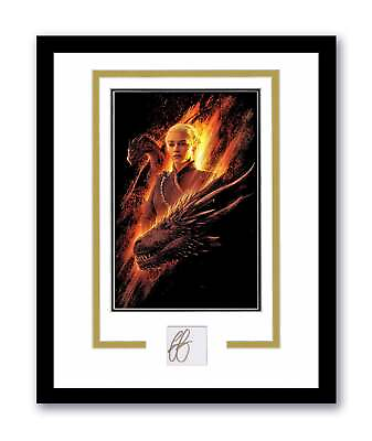 #ad Emilia Clarke Autographed 11x14 Framed Photo Daenerys Game Of Thrones ACOA 5 $219.99