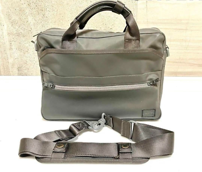 #ad Yoshida Bag Porter Prism Business Bag Shoulder Bag Matte Gray Rare Japan Used $180.00