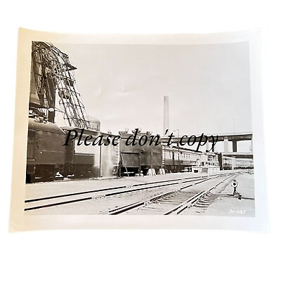 #ad B amp; O Train Vintage Photo 8 x 10 US Mail Railway Post Office Whiting Washer $14.99