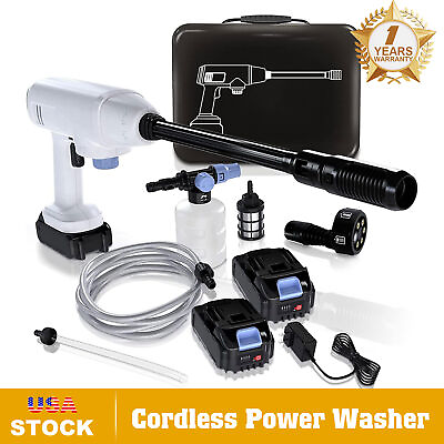 #ad Portable Cordless Car High Pressure Washer Jet Water Wash Clean Gun For Car $119.99