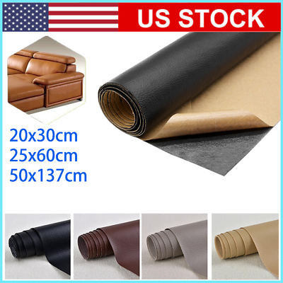 #ad Leather Repair Tape Kit Self Adhesive Patch Furniture Car Seat Couch Sofa USA $6.25